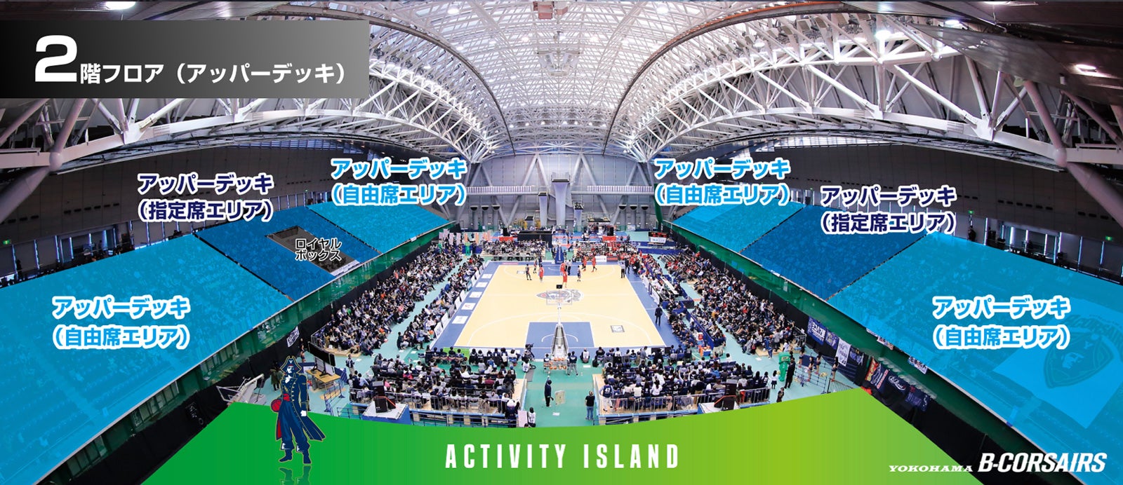 横浜国際プール 2階