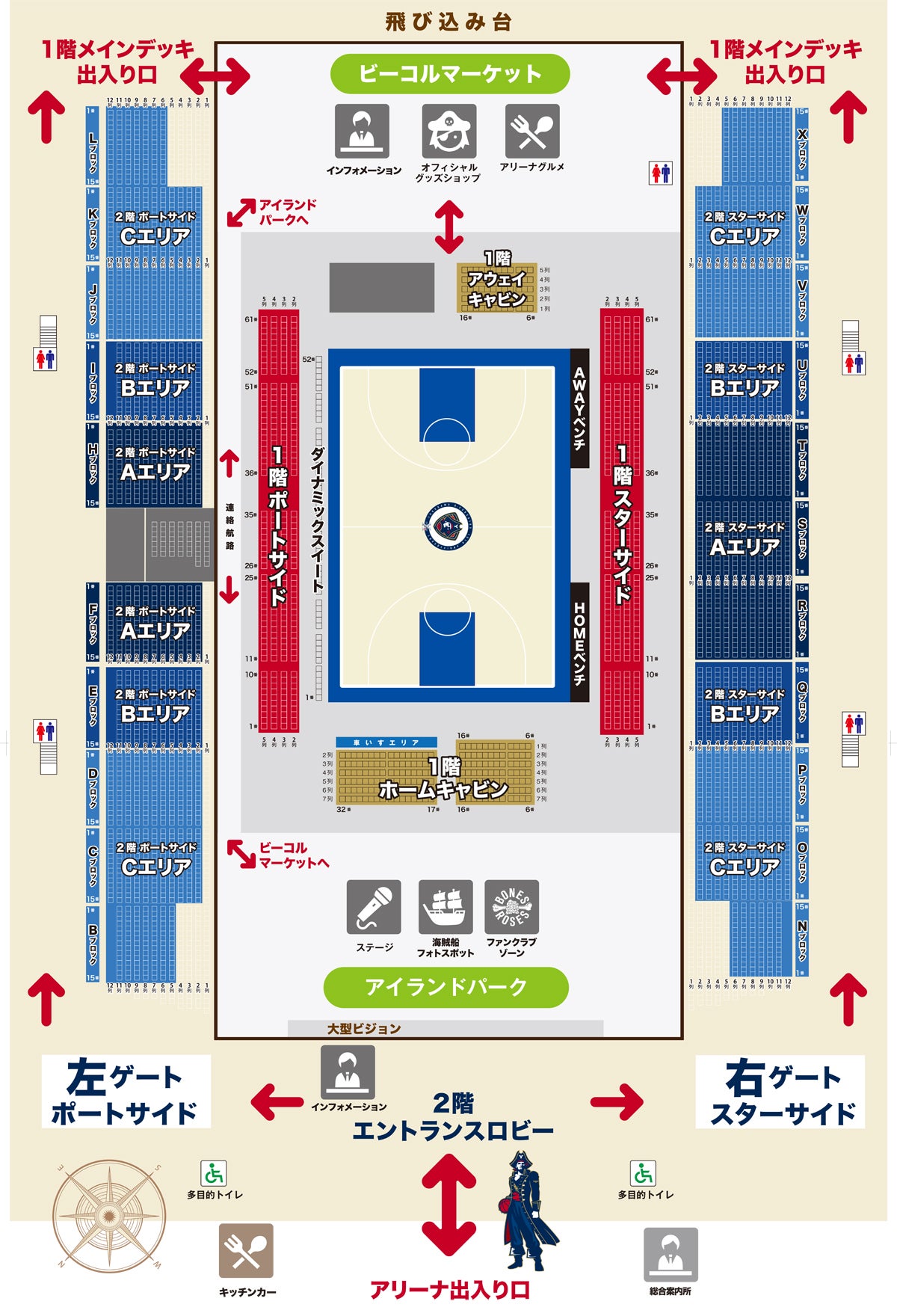横浜国際プールの席種 チケット価格 試合日程 横浜ビー コルセアーズ
